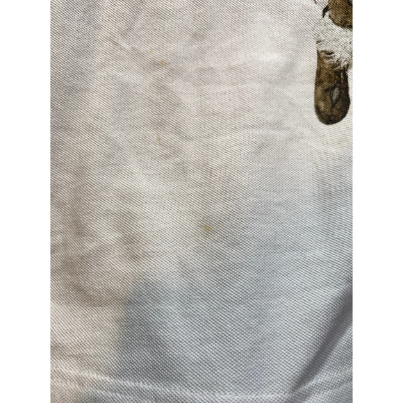 Y2K Hustle Gang 'Lone Brave' White AOP Polo Shirt 2XL - Picture 7 of 8